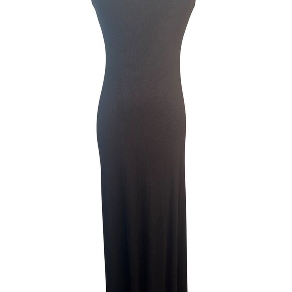 ZARA Black Medium Spaghetti Strap Maxi Dress Womens - Picture 6 of 13